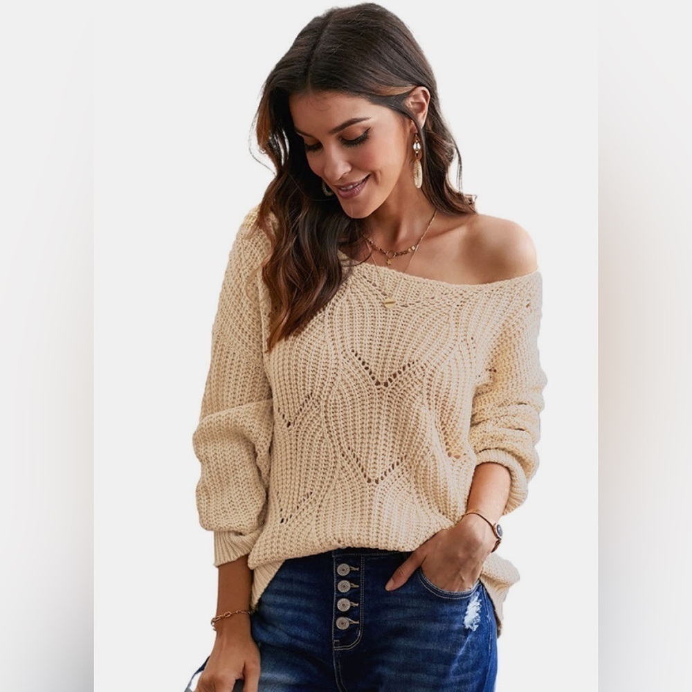 Slouchy Sweater Drop Shoulder